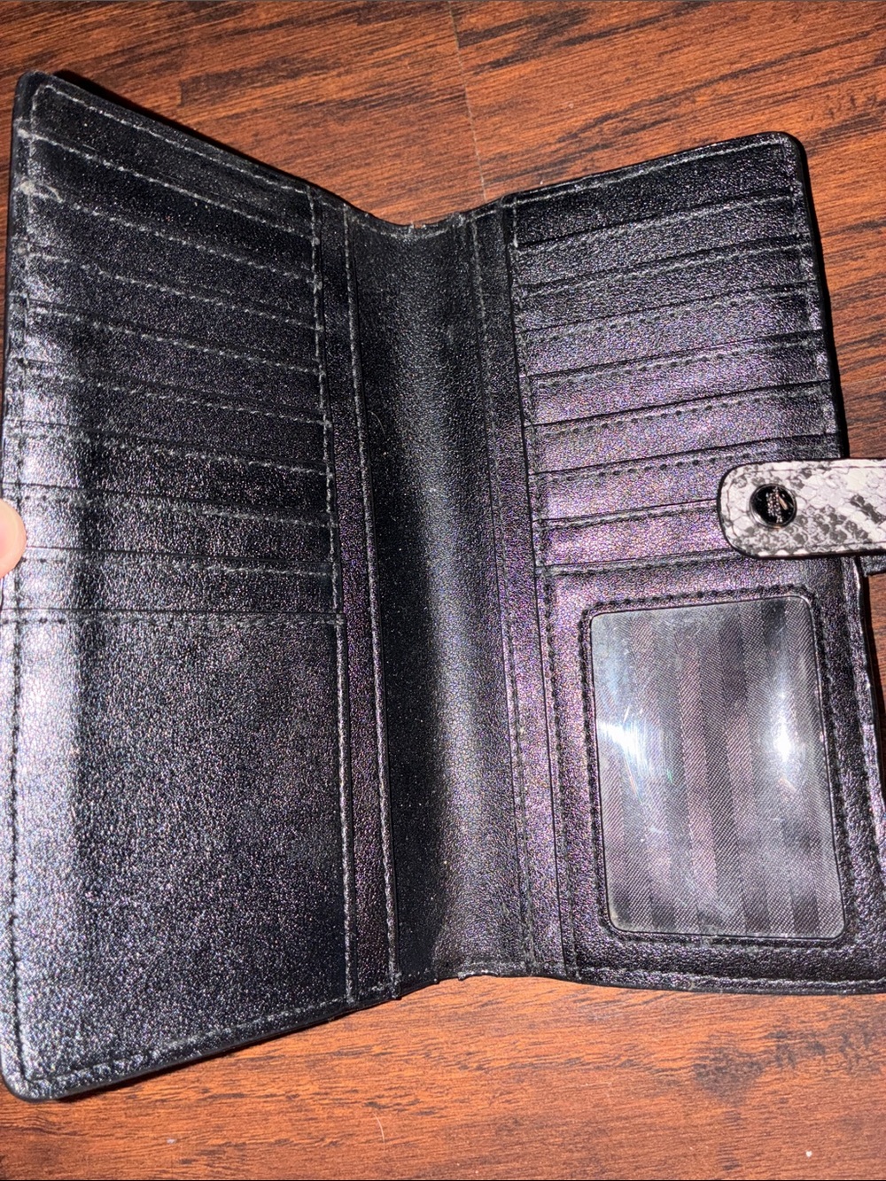 Victorias Secret Snake-Print Zip Wallet Clutch - Neutral - Picture 3 of 7